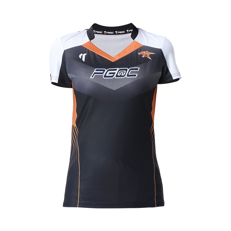 佩琪酷2026夏季新款羽毛球服女速干训练运动服套装黑色比赛团队服