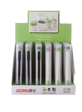 会长草的笔迷你植物盆栽