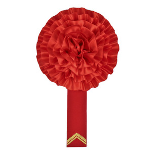 光荣胸花部队退役退伍入伍参军表彰大优秀光荣花表彰颁奖红花定做