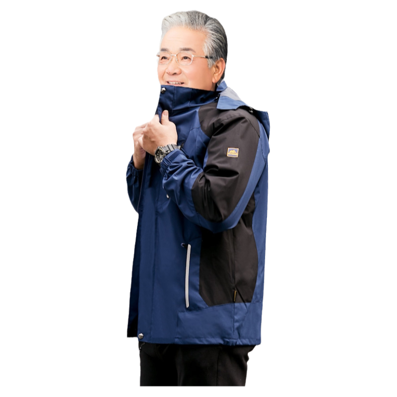 春秋冬中老年男士夹克加肥加大