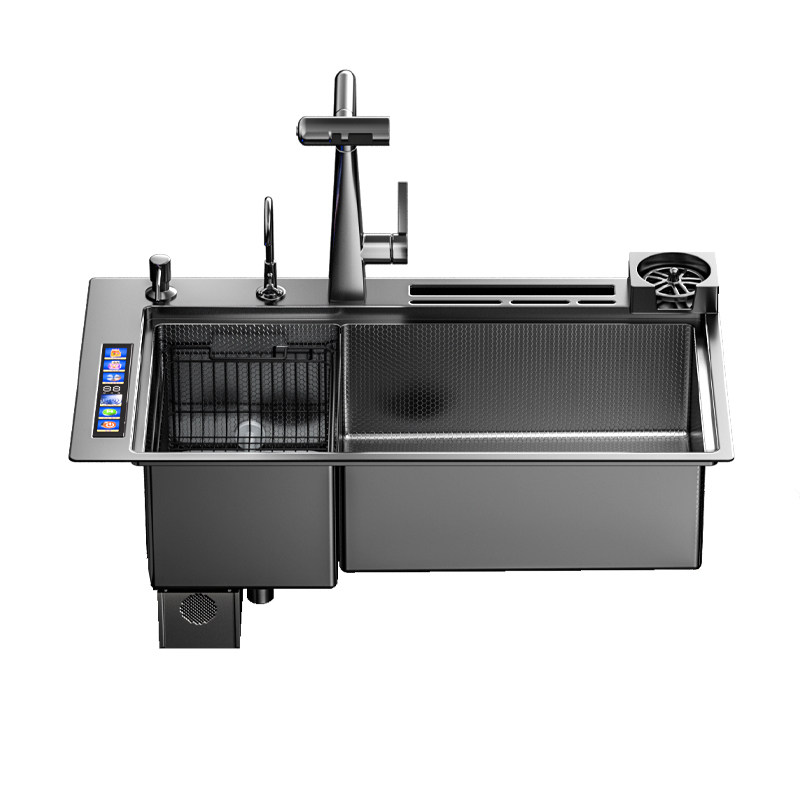 德国CIARRA厨房水槽超声波气泡洗多功能洗菜盆AS03-纳米蜂窝压纹