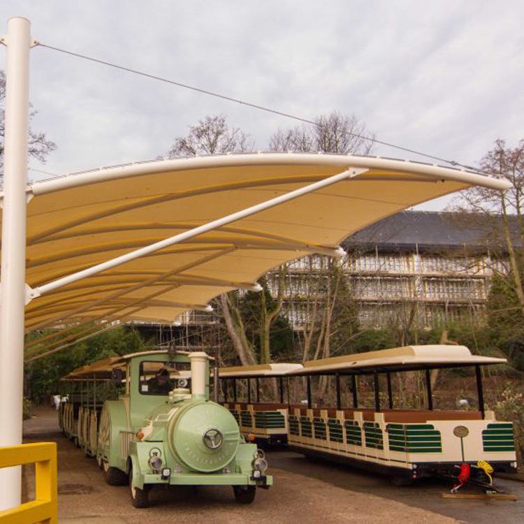 PVC、PTFE拱形张拉悬挑膜结构膜结构索膜结构遮阳棚车棚