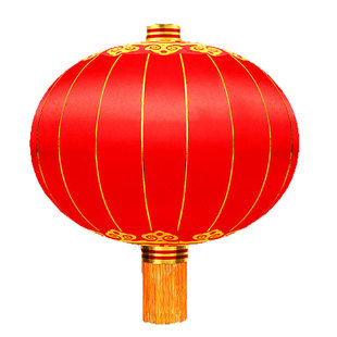 大红灯笼过新年过年春节户外装饰路灯杆三连串灯笼冬瓜大门口灯杆