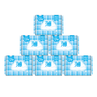 卫生巾夜用小妮绵薄棉柔姨妈巾283mm干爽透气女生M巾组合整箱6包