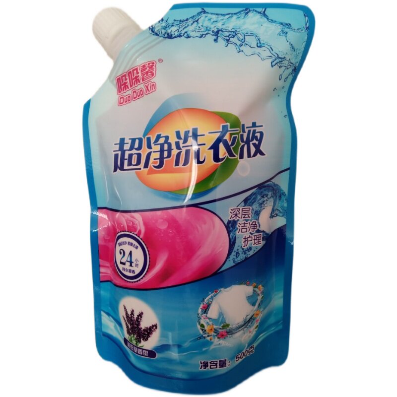 浓缩去污天津洗衣液哚哚馨袋持久