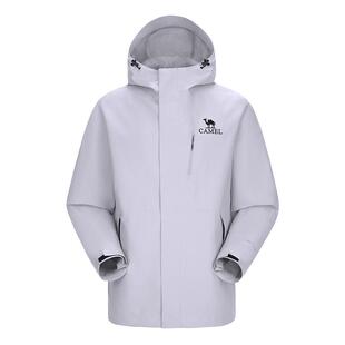 【王俊凯同款】骆驼王者凯甲冲锋衣男女单层硬壳防水登山服装外套