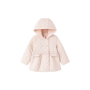 【商场同款】英氏儿童风衣外套女童冬季夹棉外套防风保暖新款