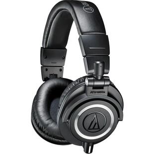铁三角 ATH-M50x 专业头戴式监听耳机有线声卡耳返配音高保真HIFI