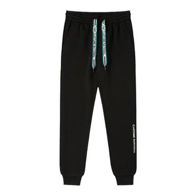 CNC男装奥莱新款黑色轻奢束脚裤男春秋潮流松紧腰休闲运动裤