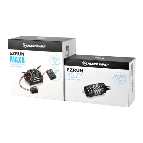 好盈HW EZRUN MAX8/4274 2200KV电调电机大脚短卡遥控模型车用