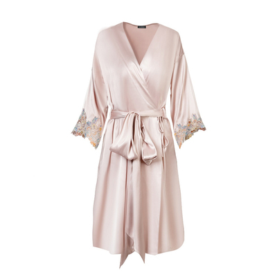 真丝混纺女性混纺慵懒家居服睡衣