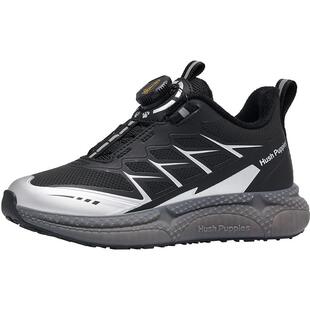 暇步士童鞋儿童运动鞋冬加绒保暖黑色休闲跑步软底防滑男童椰子鞋