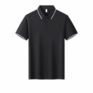 冰丝POLO衫定制印绣logo公司车企4S店短袖翻领工作服夏季工装T恤