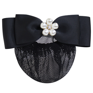 头花女网兜职业发网空姐工作盘头发柜员头饰餐饮发饰高级2026新款