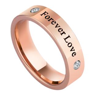 狂飙强哥同款莫桑石戒男女士戒指玫瑰金色轻奢情侣对戒男戒礼物