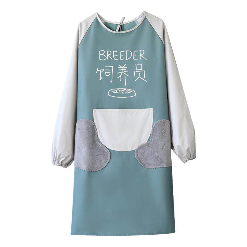 罩衣长袖防油时尚做饭反穿围腰
