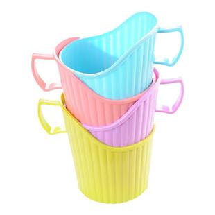 家用一次性纸杯杯托办公室塑料杯套开水隔热防烫加厚彩色杯架杯套