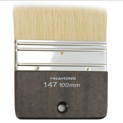韩国华虹hwahong猪鬃油画无柄刷