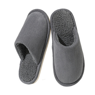 老人孕妇防滑棉拖鞋女冬季室内居家地板加绒保暖不臭脚静音棉拖男