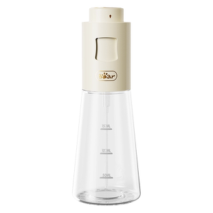 小熊喷油瓶厨房喷油壶喷油壶不挂油喷雾化按压玻璃喷壶食用油壶器