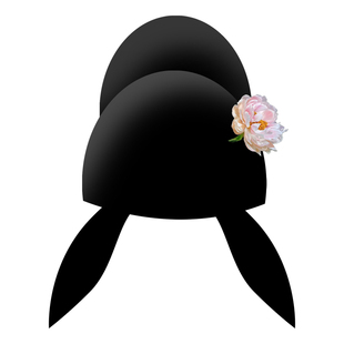 洛潇赋唐巾原创明制汉服首服唐代帽子绢花软脚幞头李白帽复原款