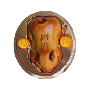 清明拜山烤猪祭祖招财金猪红豆馅三月三拜神祈福进宅供品素食糕点