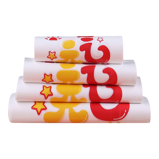 网红卡通塑料外卖打包袋子加厚超市餐饮包装袋水果手提背心袋定制