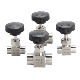 304不锈钢内丝针型阀 仿美针型阀 卡套直通针型阀门