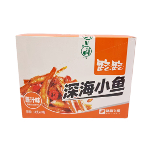 路路深海小鱼香辣糖醋味酱汁山椒味湖南湖南风味小吃14g/袋零食