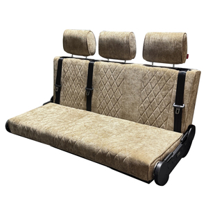 铜车马房车舒适雪尼尔变床座椅面包车商务车改中后排变床车露营车