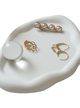 ins风素胚石膏胖嘟嘟首饰收纳盘