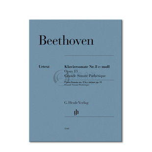 【促销】贝多芬悲怆 C小调第八钢琴奏鸣曲 op13 亨乐原版 乐谱考级 BEETHOVEN Piano Sonata No8 Grande Pathetique HN1348