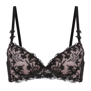 维多利亚多培尔文胸法式性感刺绣内衣蕾丝微聚上托复古半杯薄款女