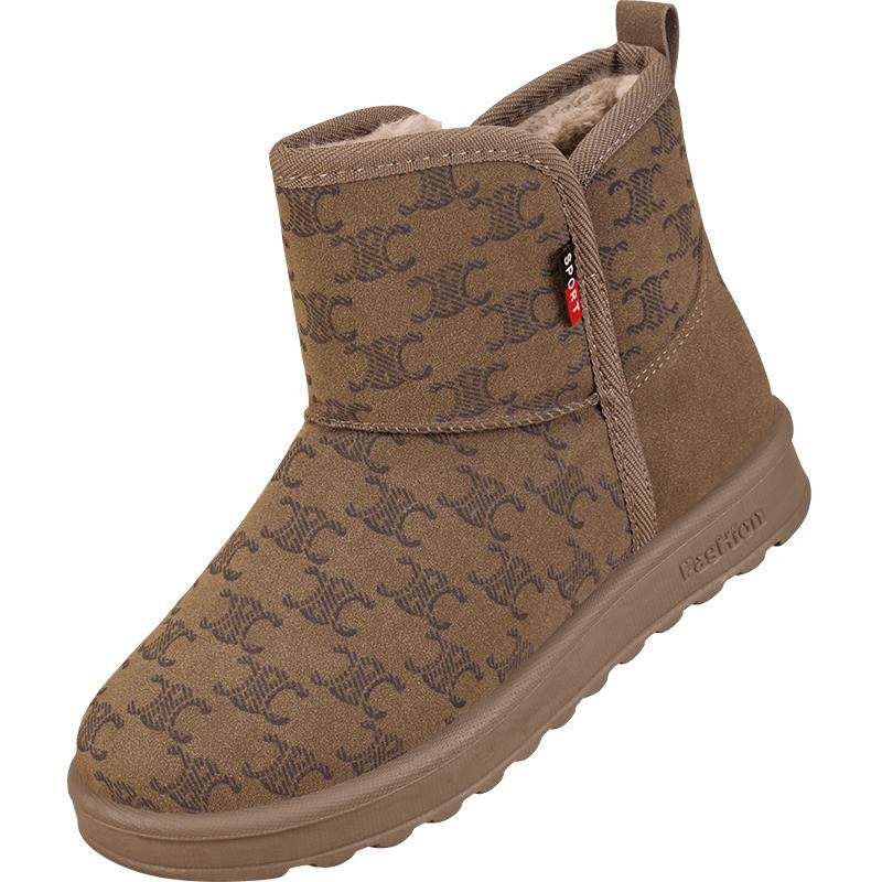 棉鞋女冬加绒保暖软底妈妈棉鞋