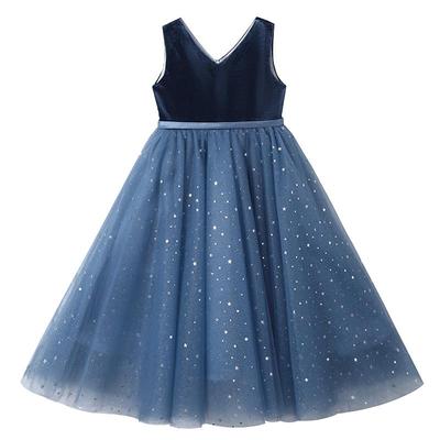 小女孩婚礼洋气钢琴演出服