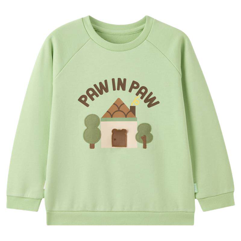 PawinPaw小熊童装26年春夏新款圆领卫衣