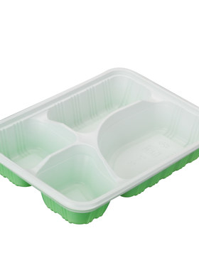 四格一次性食品级超大便当饭盒