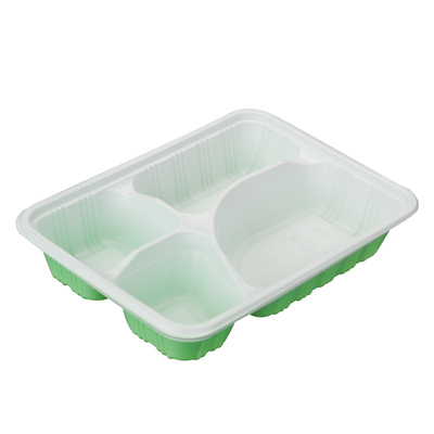 四格一次性食品级超大便当饭盒