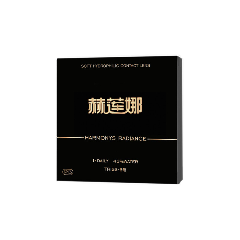 日抛美瞳6片装彩色近视隐形眼镜次抛日常通勤扩瞳自然水润舒适新