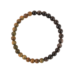 补水木手串五行缺水喜木天然银曜石绿檀木手链女士木质木属性饰品