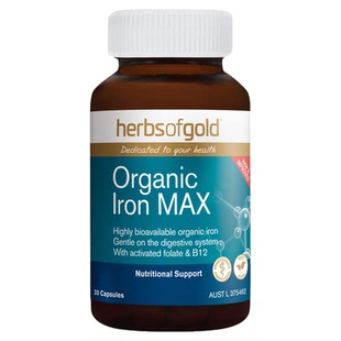 herbsofgold和丽康澳洲孕妇补铁胶囊有机螯合铁补铁补气血面红润