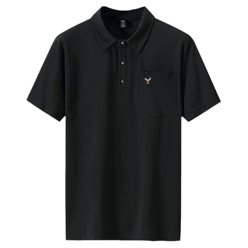 特大码爸爸短袖翻领polo衫夏季