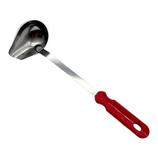塑料手柄不锈钢歪嘴勺油勺烹饪工具勺铲长柄滤油勺sauce ladle