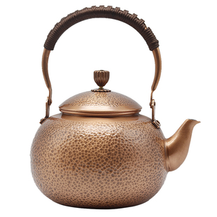 铜壶家用纯手工加厚紫铜烧水壶泡茶茶壶养生壶煮茶煮水礼品铜壶