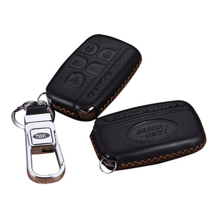 适用于路虎极光发现4神行者2揽胜运动版汽车钥匙包套扣捷豹XF真皮