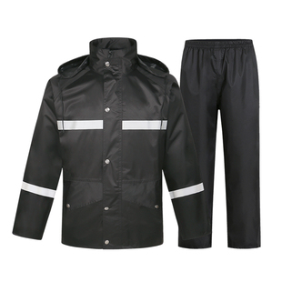 分体反光雨衣雨裤户外执勤巡逻交通安全防暴雨雨衣套装雨披春亚纺