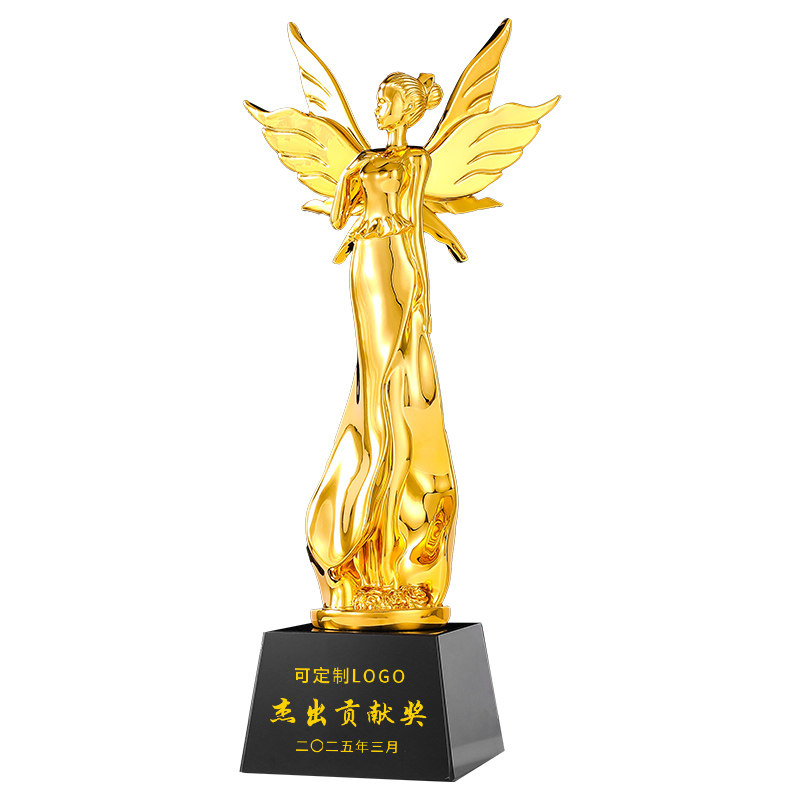 创意奥斯卡小金人奖杯定制翅膀