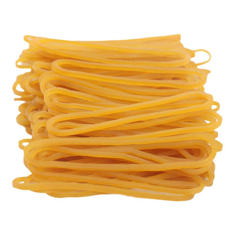 橡皮筋批 发一次性加粗牛皮筋 高弹力黄色扁皮筋 发饰 耐用橡皮圈
