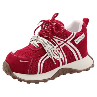 小个子内增高春季阿甘鞋女款2026新款老爹夏网面透气巨好看的鞋子