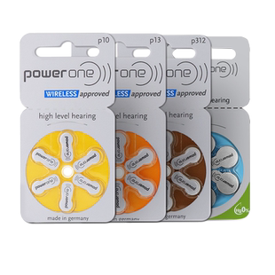 德国进口powerone助听器电池P10/P312/P13/P675峰力西门子瑞声达